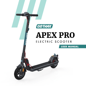 Manual GOTRAX Apex Pro Electric Step