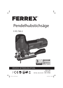 Bedienungsanleitung Ferrex F-PS 750-2 Stichsäge