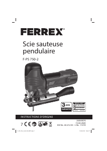 Mode d’emploi Ferrex F-PS 750-2 Scie sauteuse