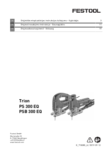 Rokasgrāmata Festool PS 300 EQ TRION Finierzāģis