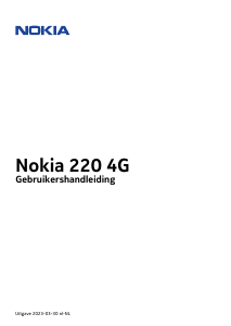 Handleiding Nokia 220 4G Mobiele telefoon