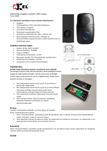 Käyttöohje Axxel 8089 Ovikello