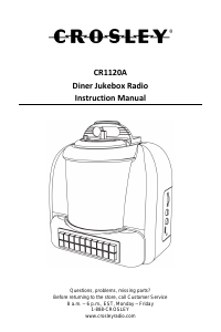 Mode d’emploi Crosley CR1120A Jukebox
