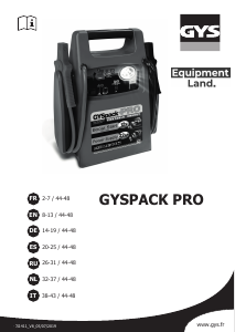 Manual de uso GYS GYSPack Pro Arrancador instantáneo