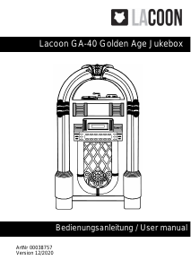 Bedienungsanleitung Lacoon GA-40 Golden Age Jukebox