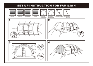 Handleiding Obelink Familia 4 Tent