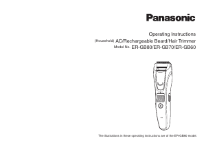 Manuale Panasonic ER-GB70 Regolabarba