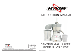 Manual Skymsen CSE Juicer