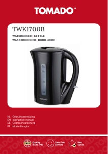 Handleiding Tomado TWK1700B Waterkoker