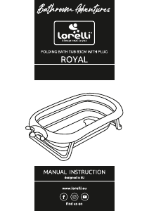 Manual de uso Lorelli Royal Baño de bebe
