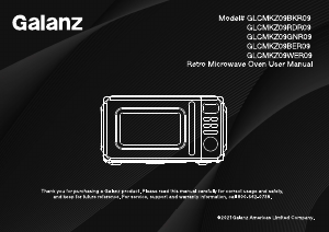 Manual Galanz GLCMKZ09BKR09 Microwave