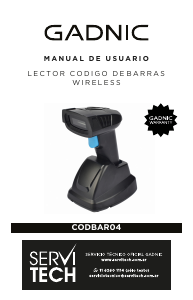 Manual de uso Gadnic CODBAR04 Lector de código de barras