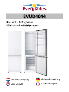 Mode d’emploi Everglades EVUD4044 Réfrigérateur combiné