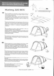 Handleiding Bardani Mustang 220 RSTC Tent