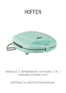 Instrukcja Hoffen SM-1482-M Kontakt grill