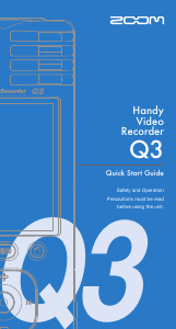 Handleiding Zoom Q3 Audiorecorder