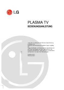 Bedienungsanleitung LG 42PX4RVA-ZA Plasma fernseher