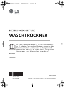 Mode d’emploi LG V7WD96AT2 Lave-linge séchant