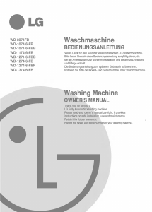 Manual LG WD-1071FBB Washing Machine