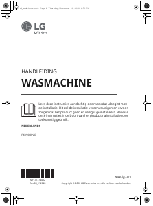 Handleiding LG F4V909P2E Wasmachine