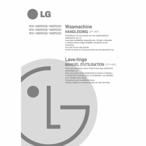 Handleiding LG WD-1060FDF Wasmachine