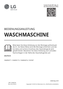 Bedienungsanleitung LG F4WR5090 Waschmaschine