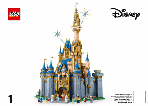 Manual Lego set 43222 Disney Castle
