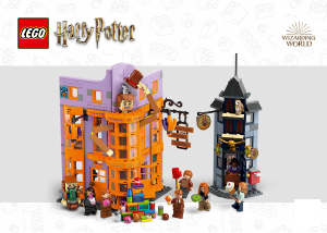 Vadovas Lego set 76422 Harry Potter Skersinis skersgatvis: Magiškos Vizlių šunybės