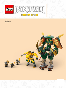 Használati útmutató Lego set 71794 Ninjago Lloyd és Arin nindzsacsapatának robotjai