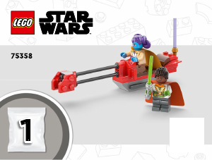 Használati útmutató Lego set 75358 Star Wars Tenoo Jedi templom
