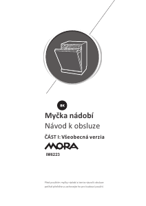Manuál Mora IM 6223 Myčka na nádobí