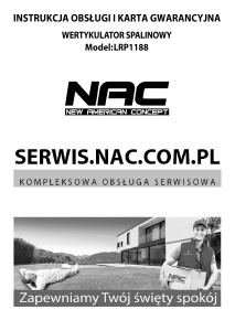 Instrukcja NAC LRP1188 Wertykulator