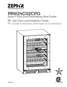 Manual Zephyr PRW24C02CPG Wine Cabinet