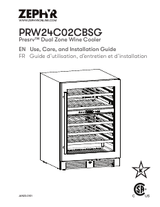 Manual Zephyr PRW24C02CBSG Wine Cabinet