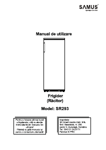 Manual Samus SR293 Frigider