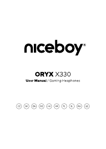 Manual Niceboy ORYX X330 Cubix Căşti