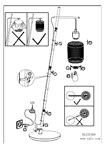 Bruksanvisning Eglo 32468 Lampa