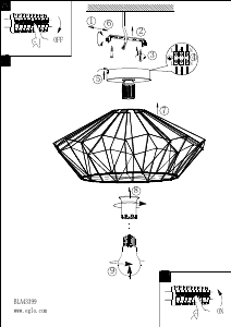 Bruksanvisning Eglo 43399 Lampa