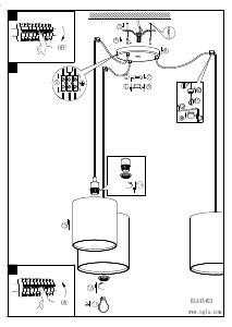 Bruksanvisning Eglo 43403 Lampa