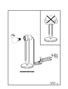 Bruksanvisning Eglo 43543 Lampa