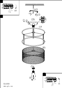 Bruksanvisning Eglo 43603 Lampa