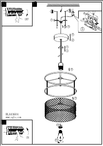 Bruksanvisning Eglo 43604 Lampa