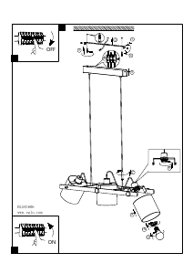 Bruksanvisning Eglo 43606 Lampa