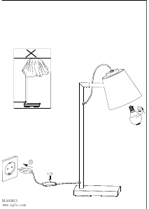 Bruksanvisning Eglo 43613 Lampa