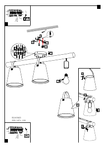 Bruksanvisning Eglo 43635 Lampa