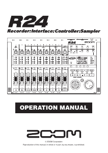 Handleiding Zoom R24 Audiorecorder