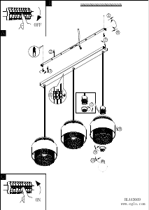 Bruksanvisning Eglo 43669 Lampa