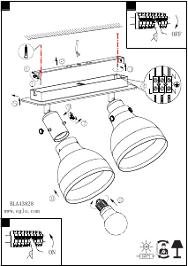 Bruksanvisning Eglo 43828 Lampa