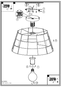 Bruksanvisning Eglo 43891 Lampa