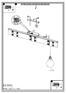 Bruksanvisning Eglo 43901 Lampa